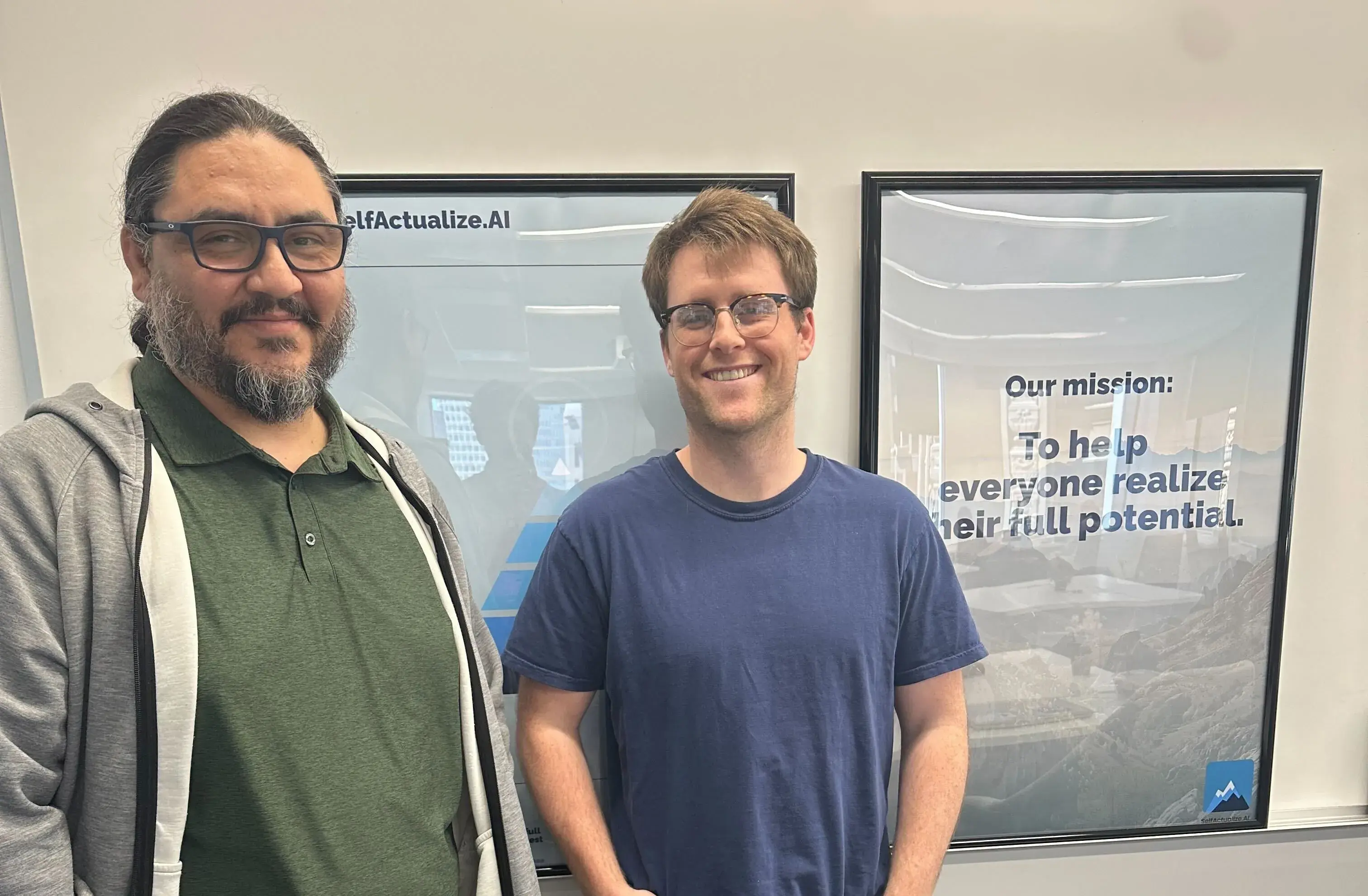 Anom Chavez and Will Bennett of SelfActualize.AI